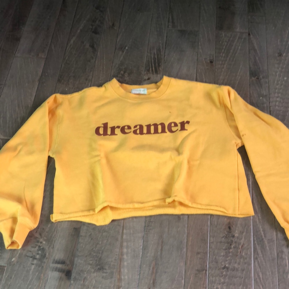 Yellow crop top